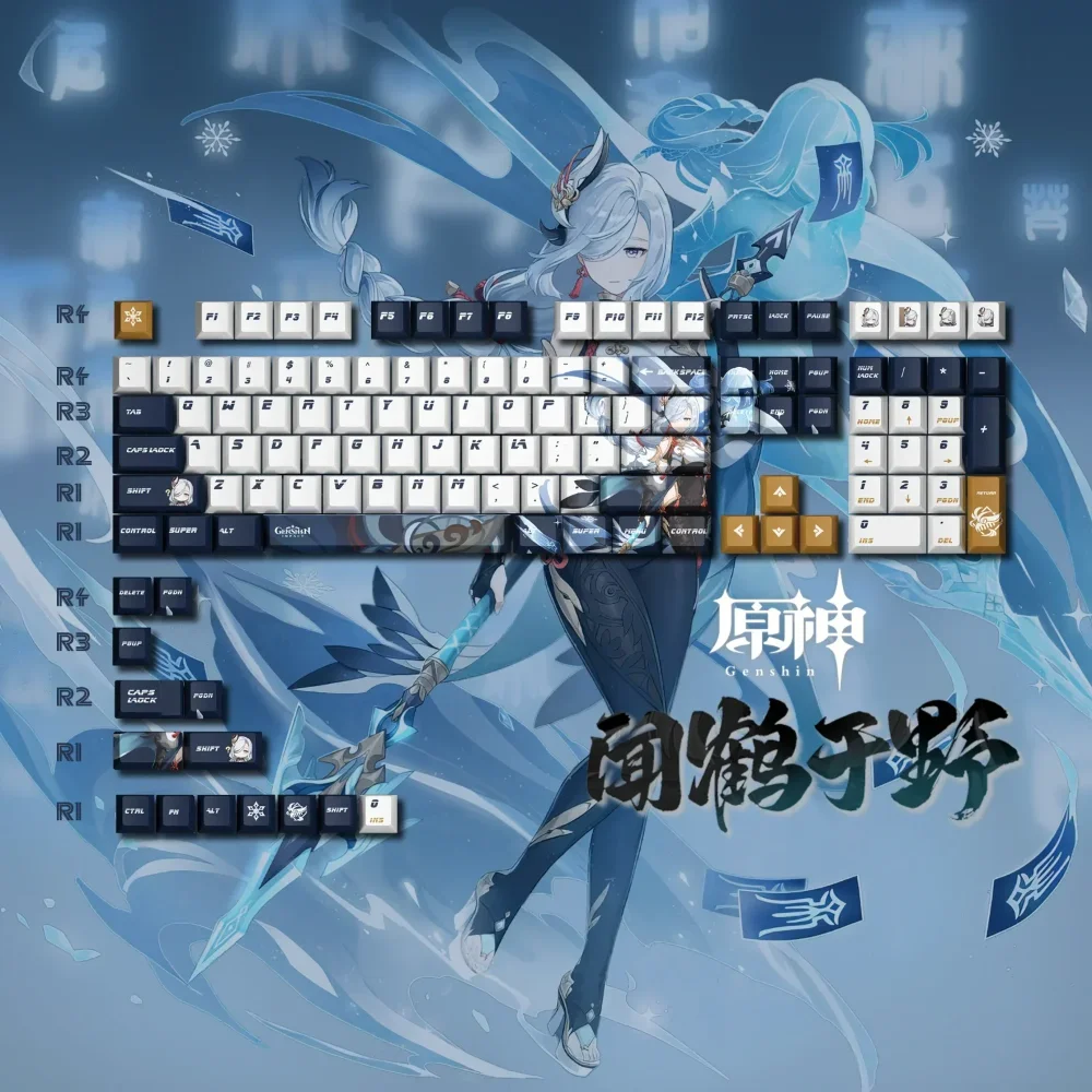 Anime diy cereja keycaps pbt pequeno conjunto completo personalizado para mx switch 60/71/84/90/104/108 teclados mecânicos