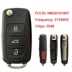 CN001099 5K0837202AE NBG010180 T klucz składany 315MHZ dla VW Jetta Passat Beetle Tiguan EOS Golf 2011-2017 ID48 Chip