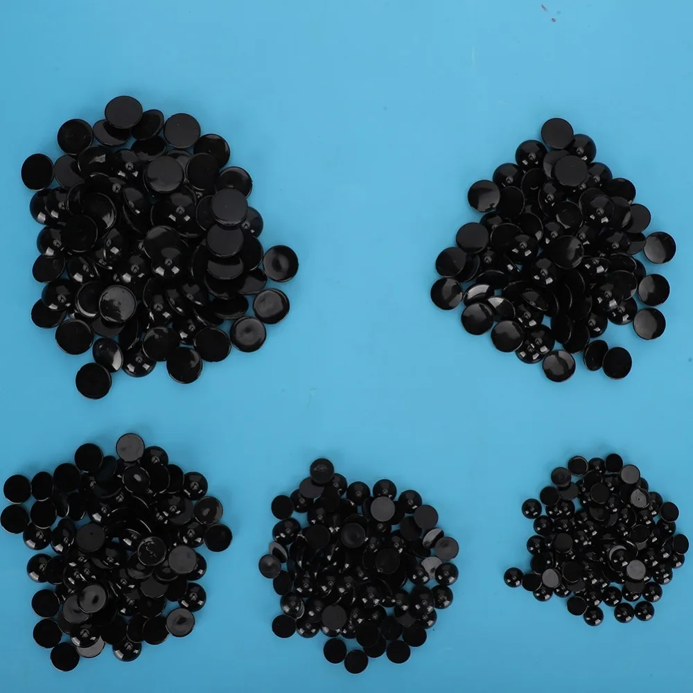 Plastic Crafting Eyes DIY Artificial Animal Eyes Flat Bottom Domed Sewing Crafting Buttons for Doll Kid Toys Doll Accessories