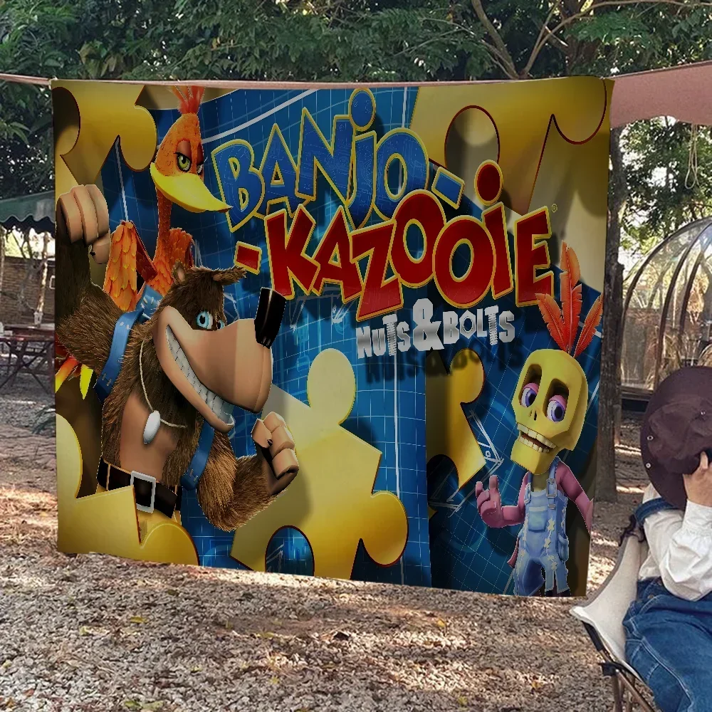 Banjo Kazooie Anime Chart Flag For Living Room Home Dorm Decor Art Home Decor Banner