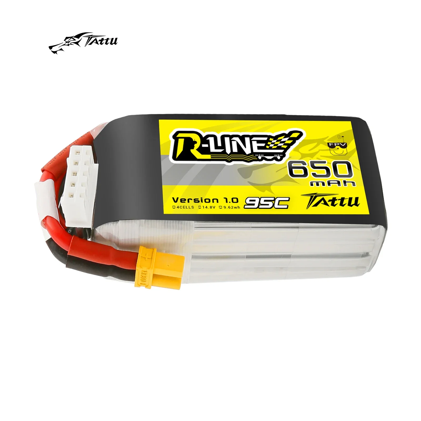 

TATTU 95C 14,8 V 650mAh Lipo 4s аккумулятор с разъемом XT30 RC Power для размера от 100 до 150 FPV маленькая Рамка для дрона