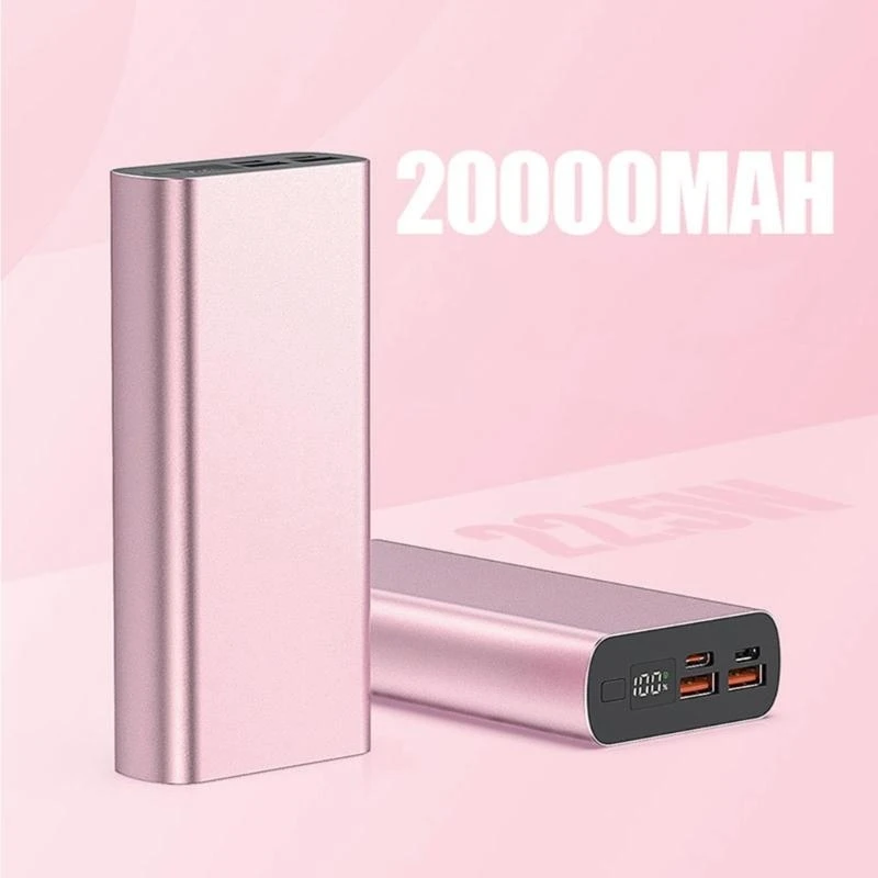 1260110   Polymeer batterij opladen Mobiele voeding Behuizing Case PD 22,5W Digitaal display Aluminiumlegering