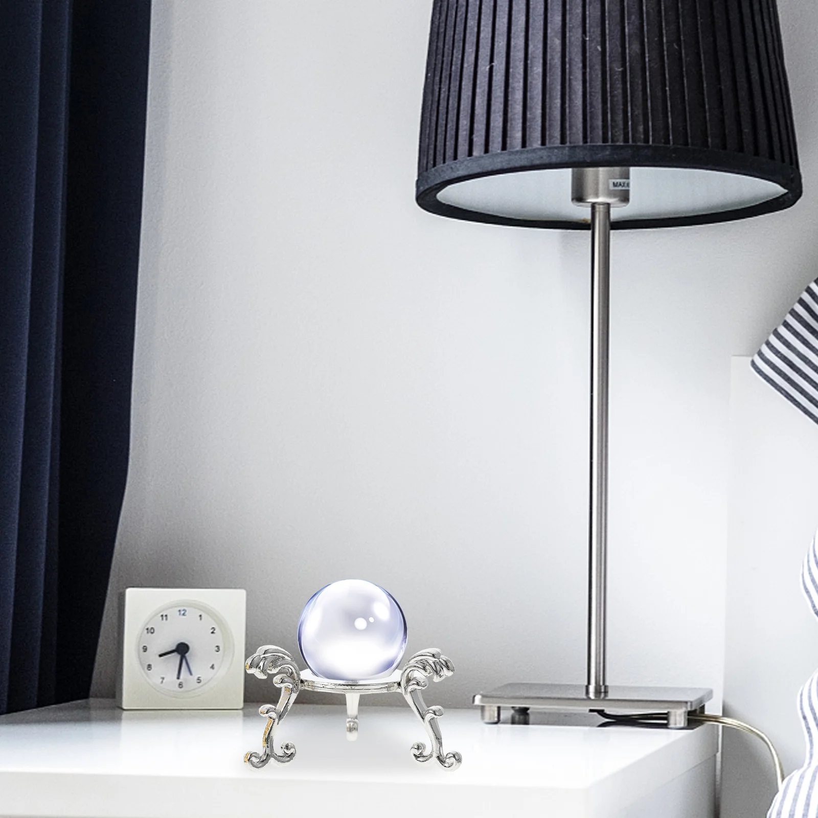 

2pcs Crystal Balls Base Iron Pedestal For Home Decor Desktop Display Rack Living Room Office Bedroom Adornment Iron Crafts Base