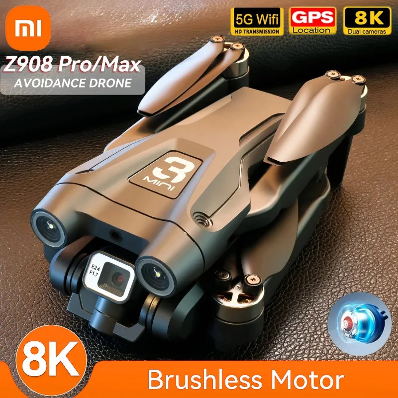 Xiaomi Z908Pro Max Drone Dual Camera 8K Professional Brushless Motor GPS WIFI FPV Obstacle Avoidance Folding Quadcopter Rc 2024