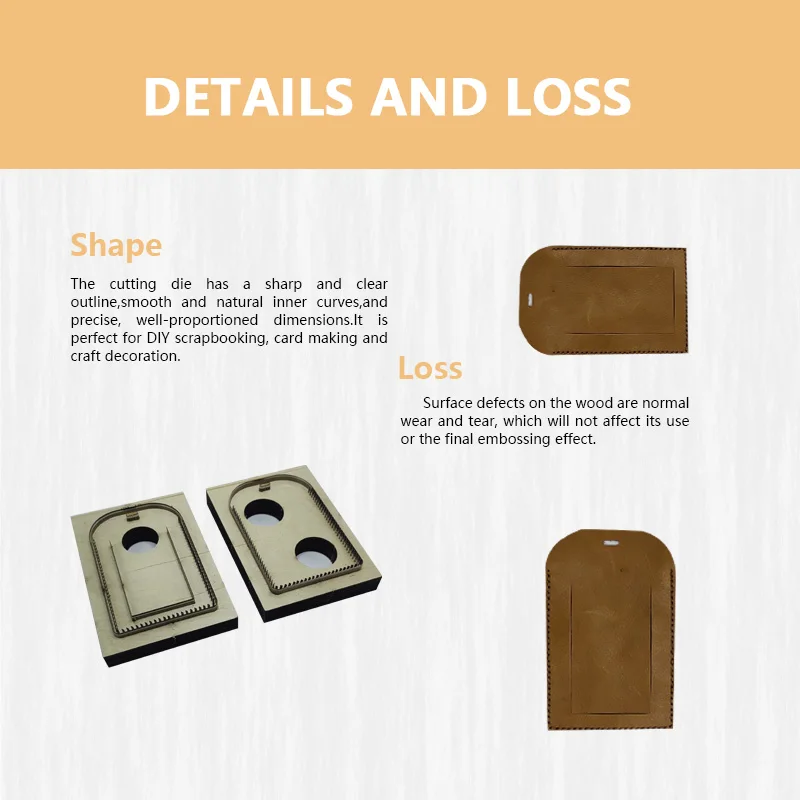 Leather Luggage Tag Set of 2 with Knife Template Easy Operation Convenient Durable view 3
