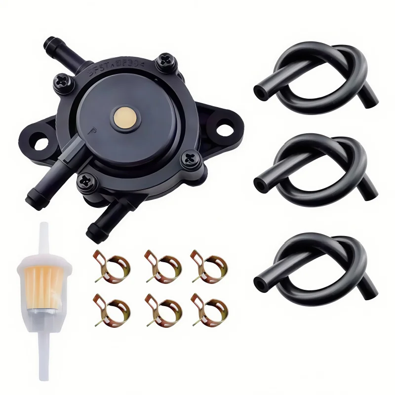 Fuel Pump W/Filter & Hose for Kohler 17-25HP Briggs John Deere Kawasaki Yamaha Cub Cadet Mikuni 808492 808656