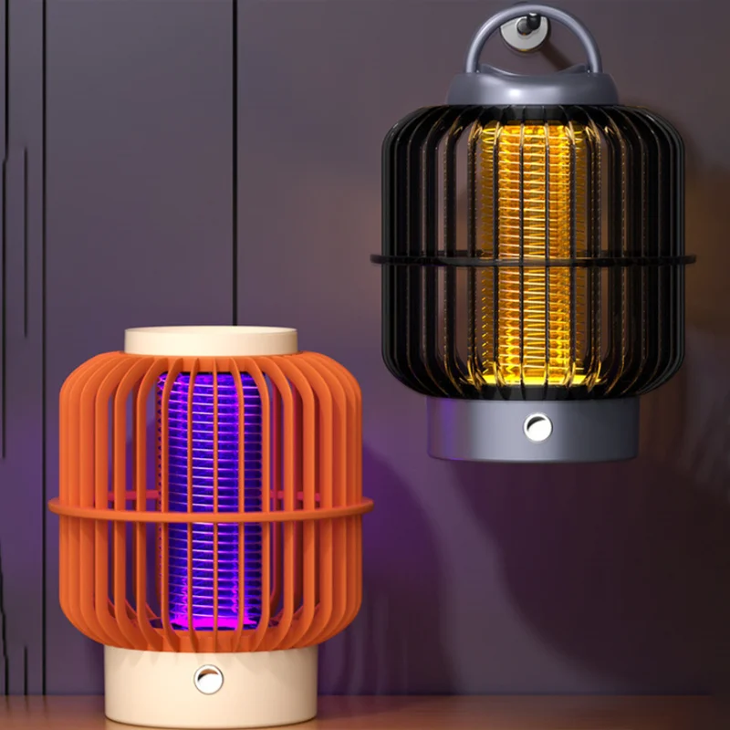 2 In 1 Rechargeable Electric Shock Mosquito Zapper Portable Bug Fly Insect Killer Repellent Lamp For Bedroom Living Room Kitchen