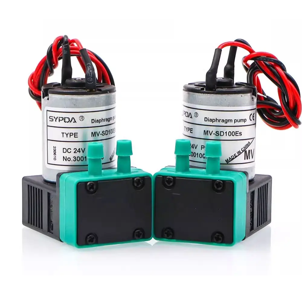 MV-SD100Es Lösungsmittel-Tintenpumpe DC 24V 3W |   100 ml/min Mikromembranpumpe für Drucker