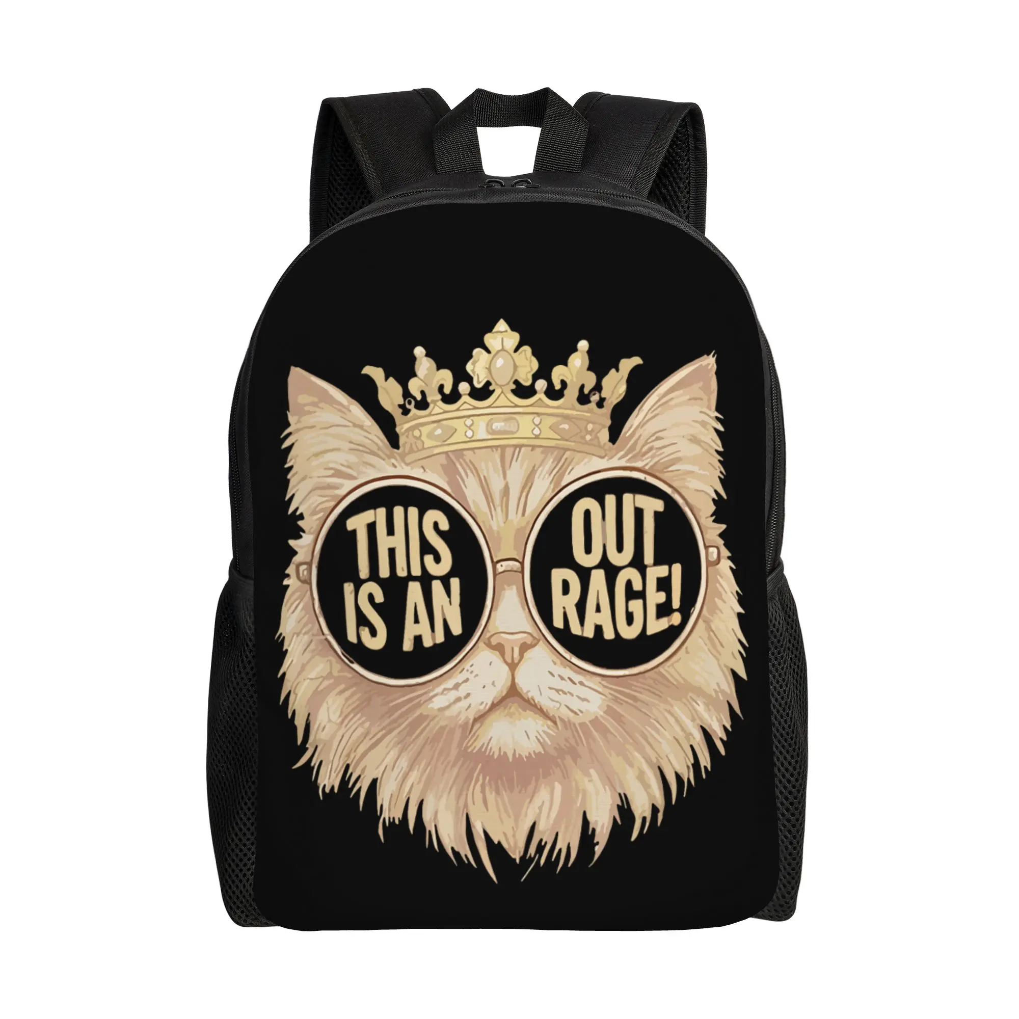 Goddammit Donut Funny Book Lover Backpack Female  Big Backpacks Polyester Kawaii High School Bags Style High Quality Rucksack