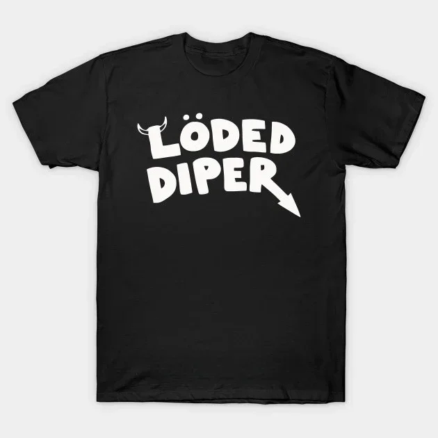 Funny Clothes LODED DIPER DIARY OF A WIMP KID Printed T-shirt Tops Women Summer Comfortable Tops Unisex Street Fashion