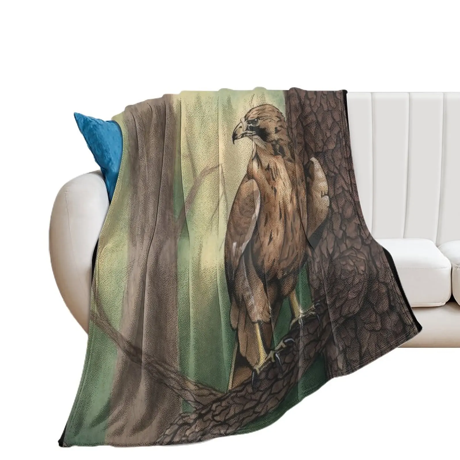 

Red Tailed Hawk Throw Blanket Hairy wednesday Thermals For Travel Blankets For Baby Blankets