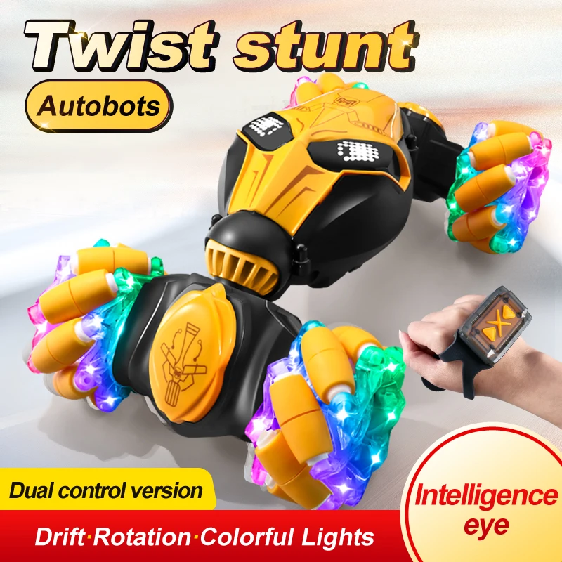 

New twist car Super explosive double remote control induction deformation cool remote control car stunt twist manual off-road cl