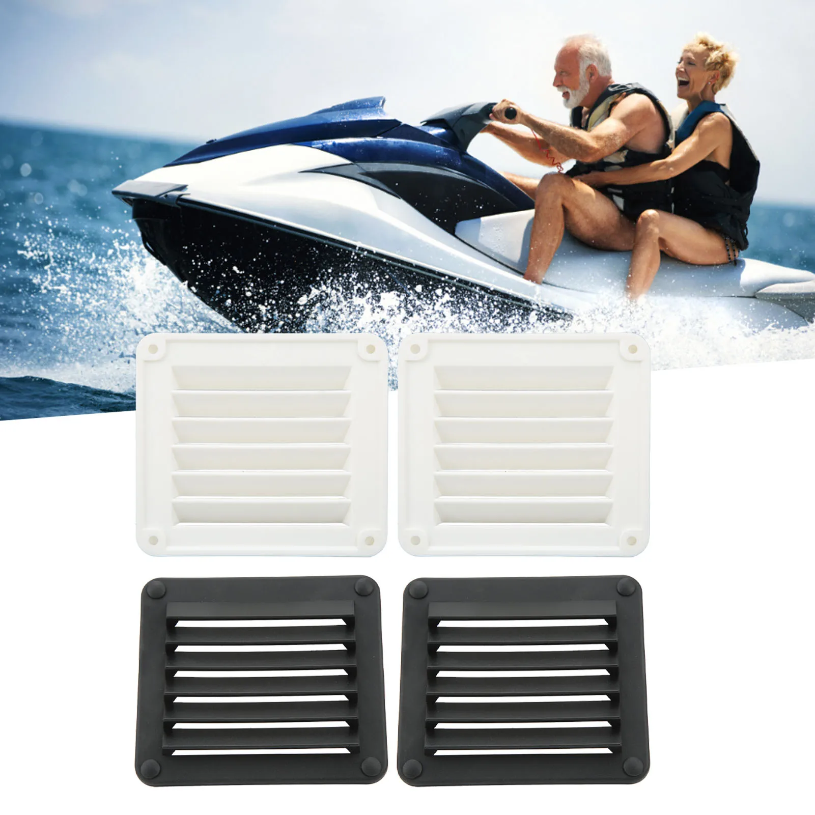

Boat Air Vent Ventilation Opening Side Exhaust Port Rectangular Ventilation Opening Rectangular Ventilation Sidewall Air Vent