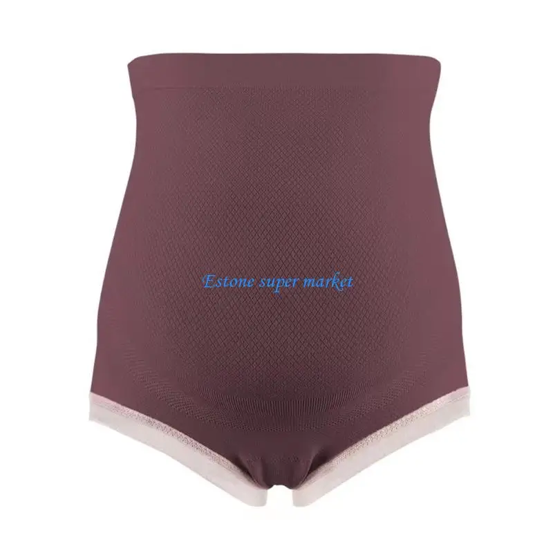 Нижнее белье для беременных с высокой талией 090B, мягкие эластичные нейлоновые трусики с защитой от натирания, повседневная для