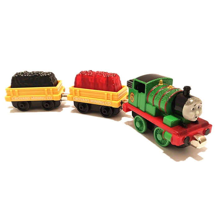 توماس والأصدقاء ألعاب القطار المغناطيسي للأولاد عيد الميلاد نمط معدني دييكاست 1:43 بيرسي إدوارد دونالد هنري قاطرات نموذج هدية