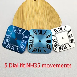 NH35 dial NH36 dial square dial Roma dial S dial suitable for NH35 NH36 movements square case watch