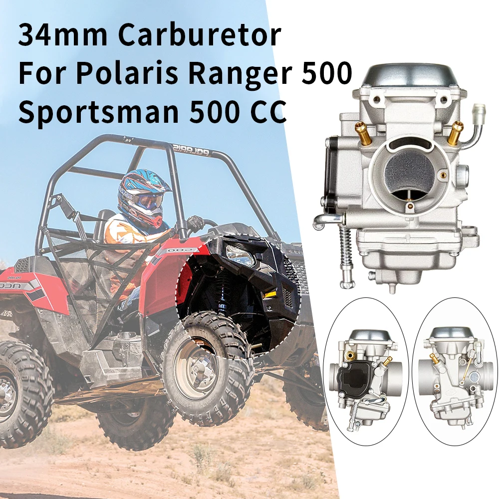 

Hot Sales 34mm Carburetor For Polaris Ranger 500 Sportsman 500 500CC UTV ATV Quad