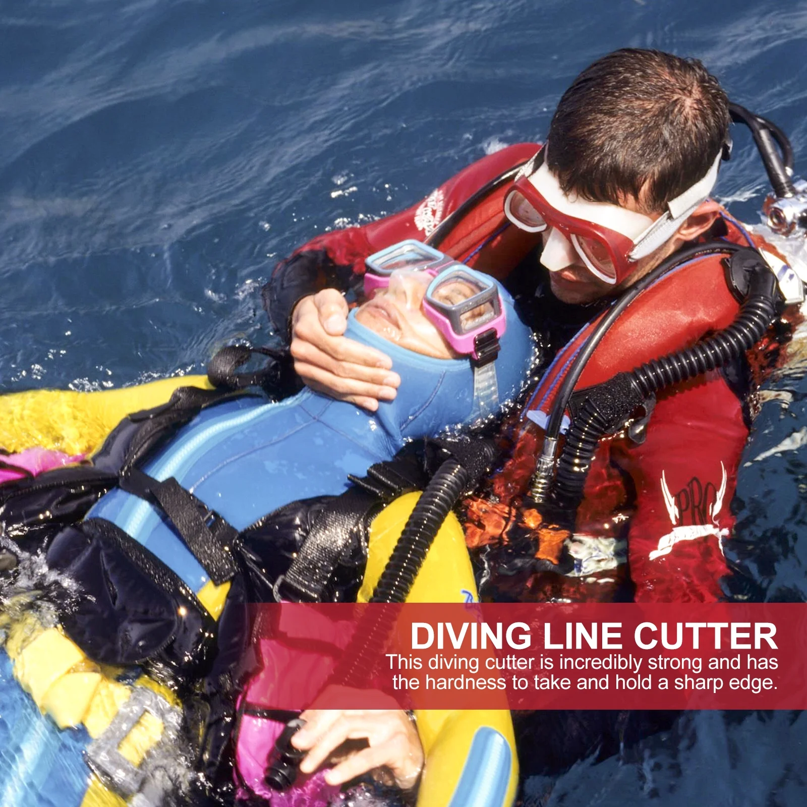 

1Pcs Diving Line Cutter Portable Handheld Safety Scuba Cutting Equipment for Fishing Rope Snorkeling Multi-Function Tool