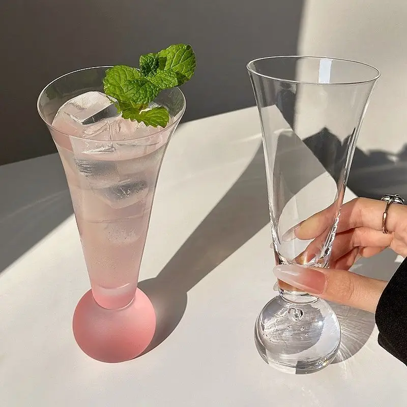 

Light Luxury High-value Matte Powder Planet Juice Cup, 180ml Niche Creative Design Ins Glass Beverage Cocktail Cup
