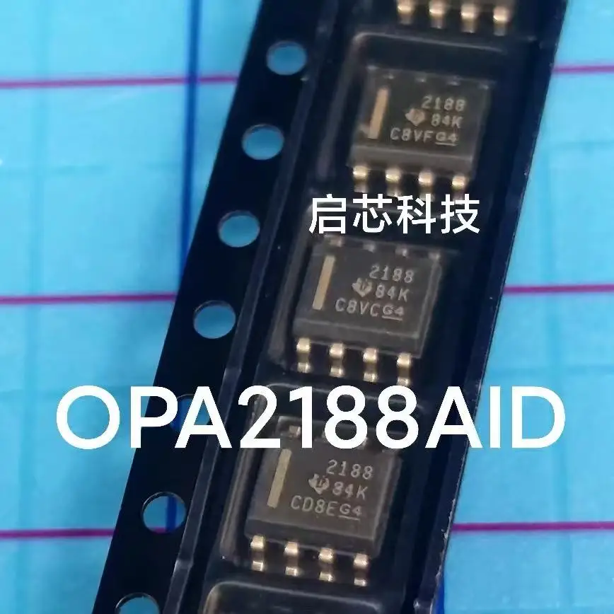 OPA2188 OPA2188AIDR Brand-New, Genuine, Two-Channel Operational Amplifier, SOIC-8 Package