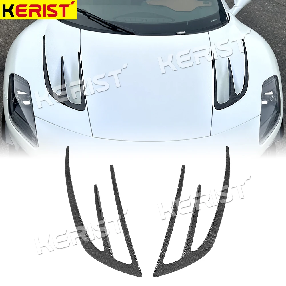 

Carbon Fiber Spoiler Front Hood Grill Trim For Maserati MC20 2020-2023