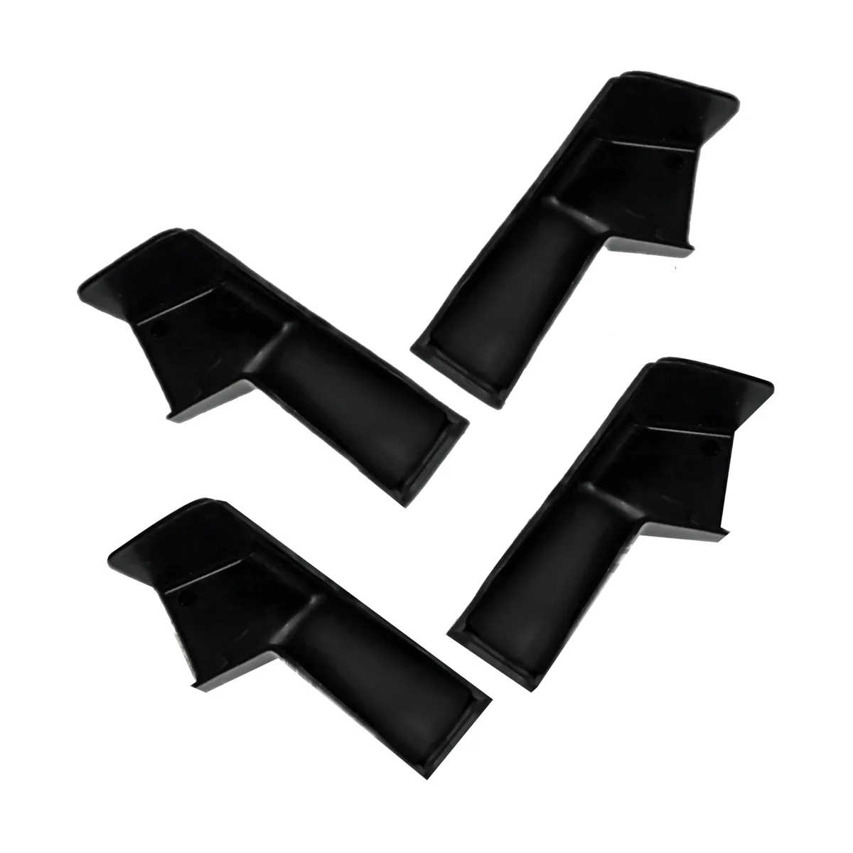 RV Gutter Spouts, RV Rain Gutter Downspout with Extensions, Rain Gutter Dwonspout Diverter 2 Right&2 Left Gutters Black