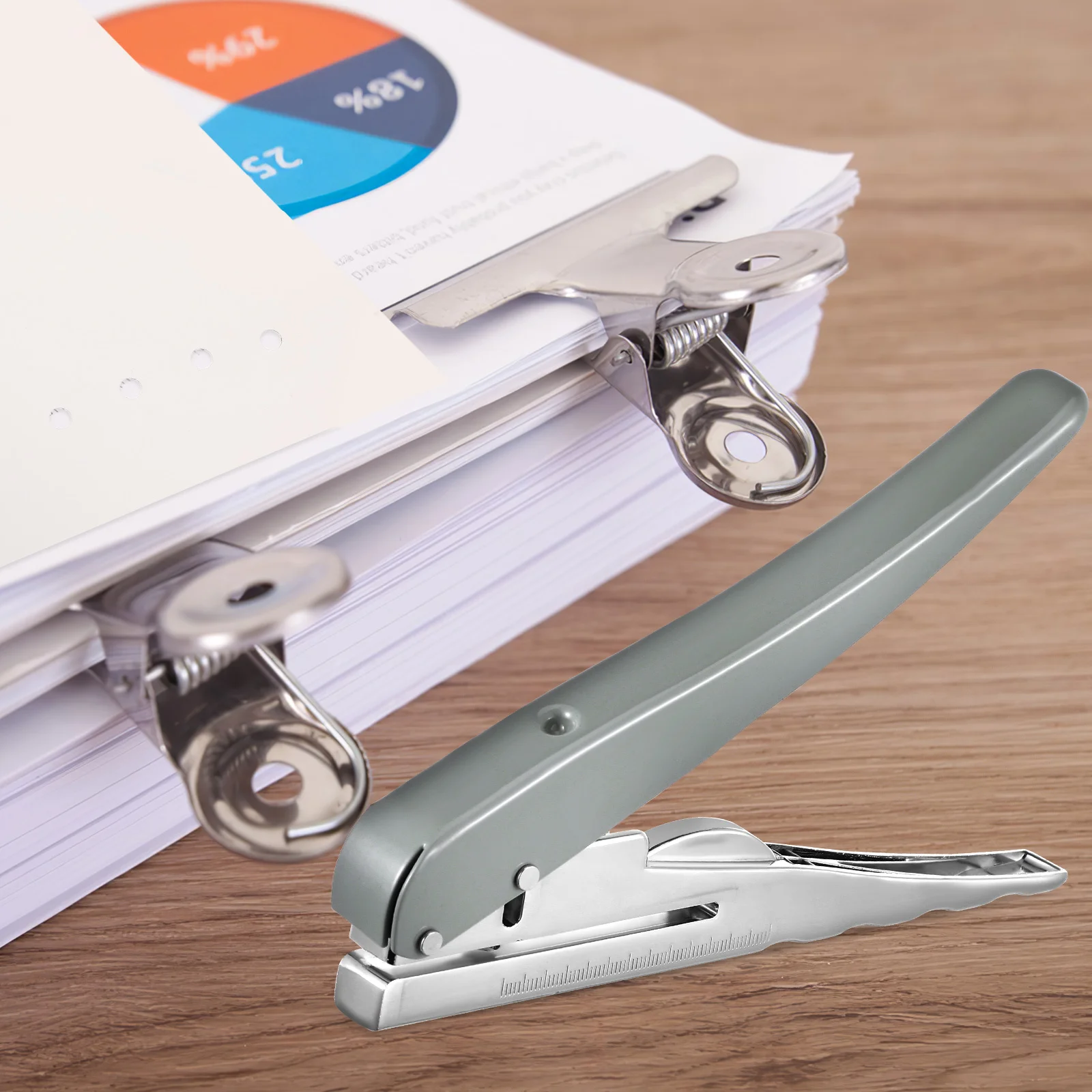 

1pcs Heavy Duty Single Hole Punch Metal Craft Hole Puncher For Office School Binding Loose Leaf Page Puncher Circle Punch Tool