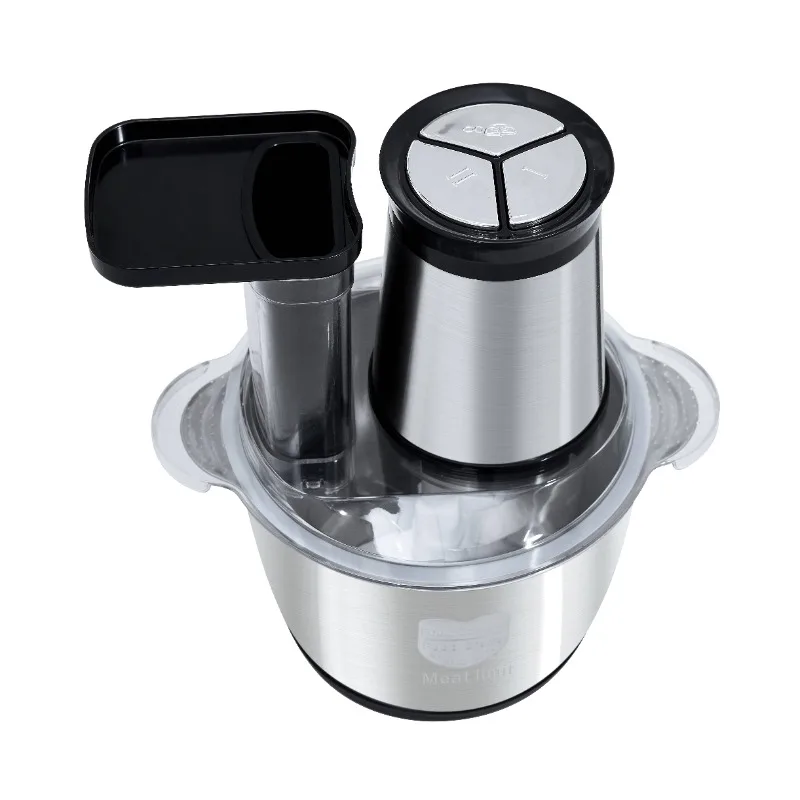 

Wholesale Meat 3L 6 Blade Processor Electric Grinder Glass Food All Copper Motor Easy Control Shredder