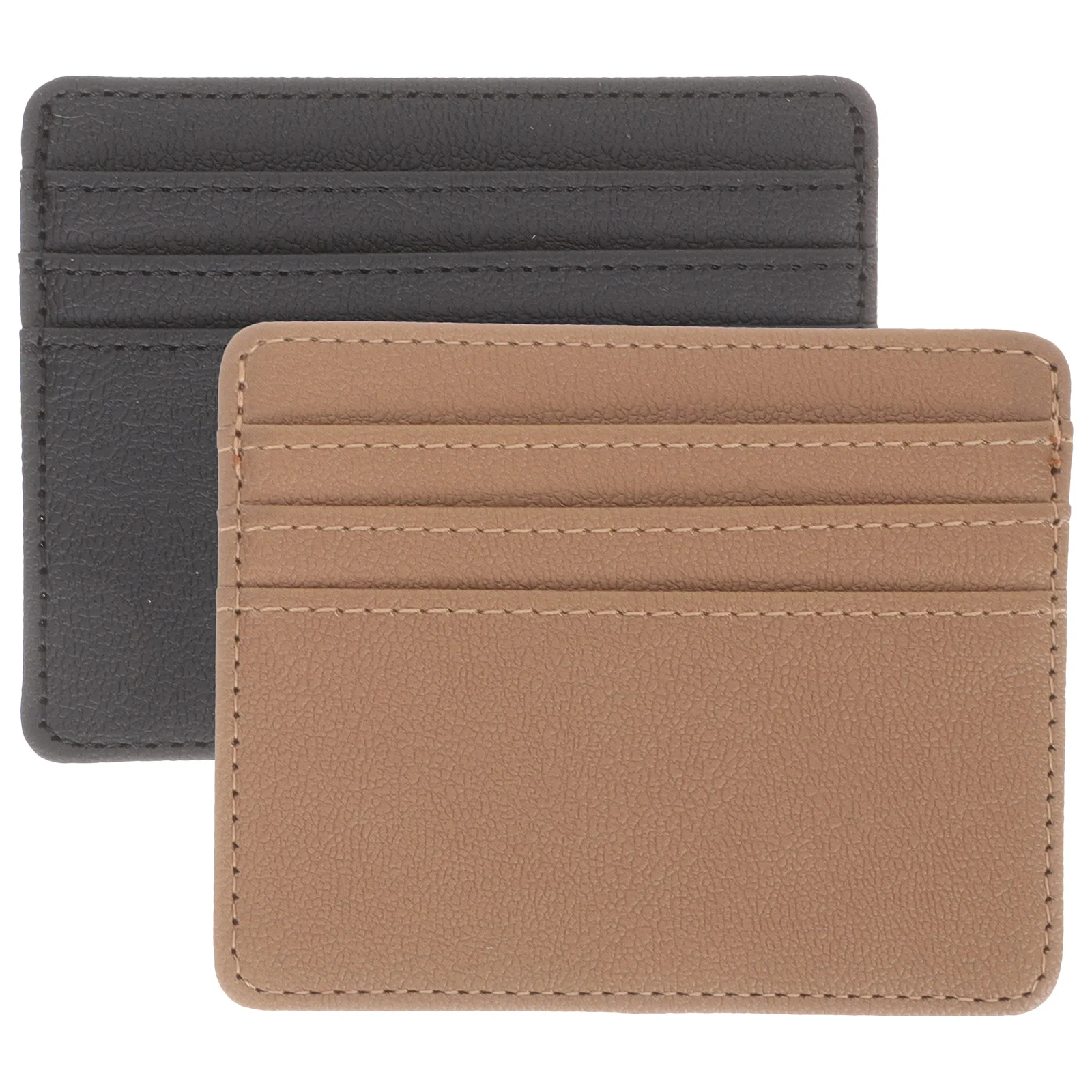 قطعتان من أكمام بطاقات الائتمان لحماية إزالة المغناطيسية من البولي يوريثان، غطاء حماية متين لبطاقة الهوية