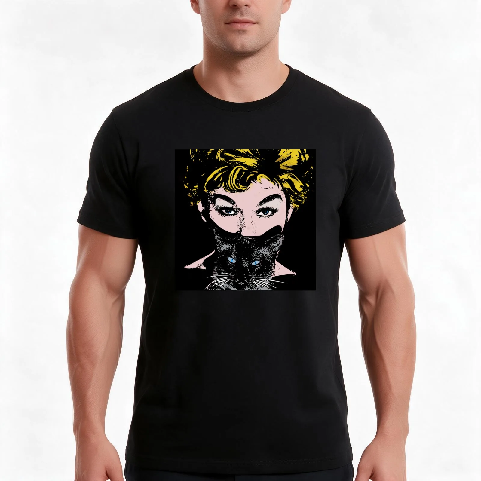 Bell, Book and Candle T-Shirt, Summer Casual Cotton Tee, Oversized Streetwear Tops, Vintage Graphic Print, Unisex Men Women