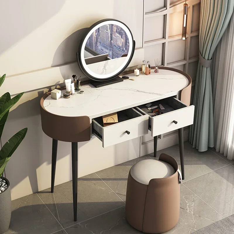 Kommoden Makeup Stand Bedroom Set Furniture Dressing Table Cheap Luxury Night Stands Antique Rooms Glass Tocadores Dressers Home