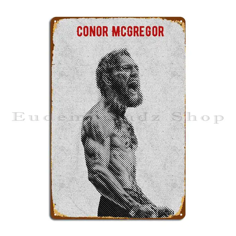 Conor Mcgregor Metal Sign Printing Cinema Painting Designing Wall Mural Tin Sign Poster