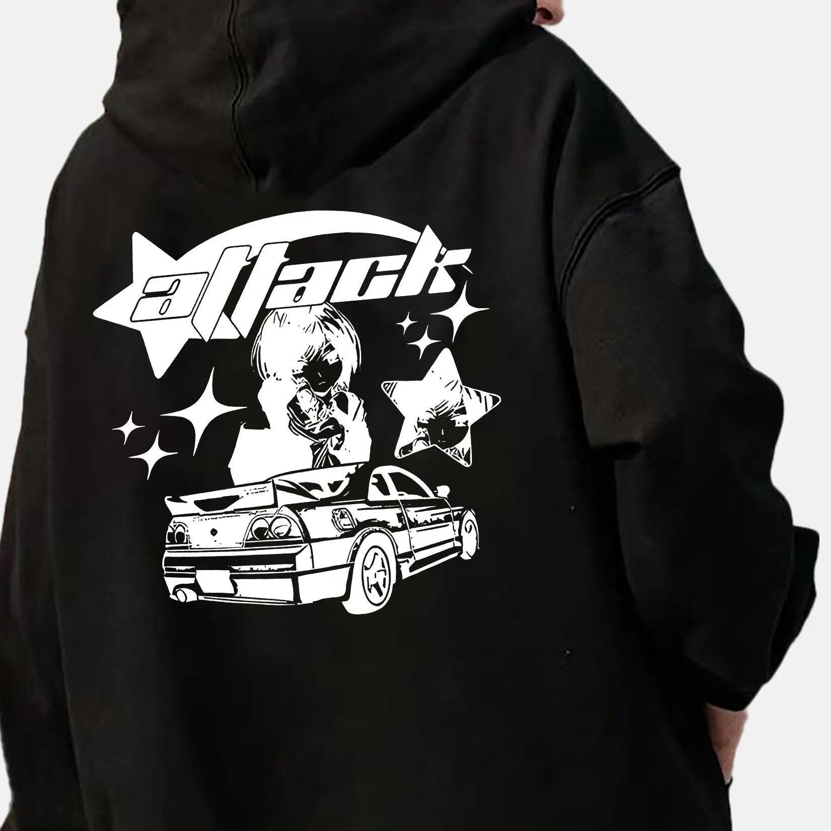 

Мужская повседневная комфортная толстовка с капюшоном, свитер с принтом, осенне-зимний повседневный топ, модный свитер с капюшоном и длинными рукавами