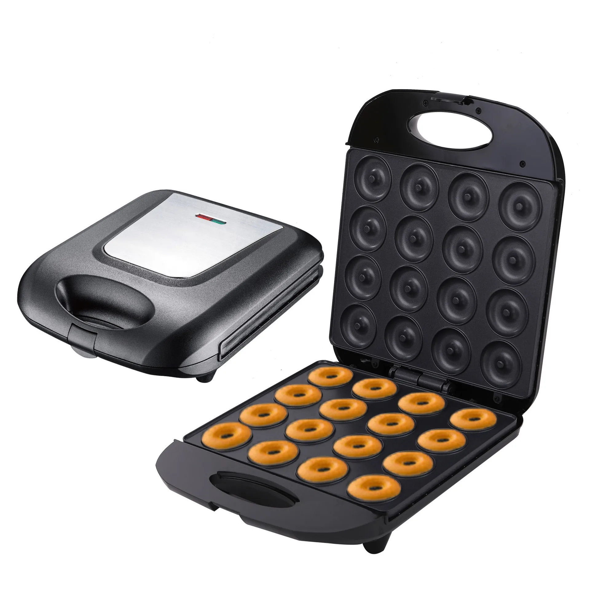 

British standard 220V donut machine, double-sided heated 16-hole cake dessert