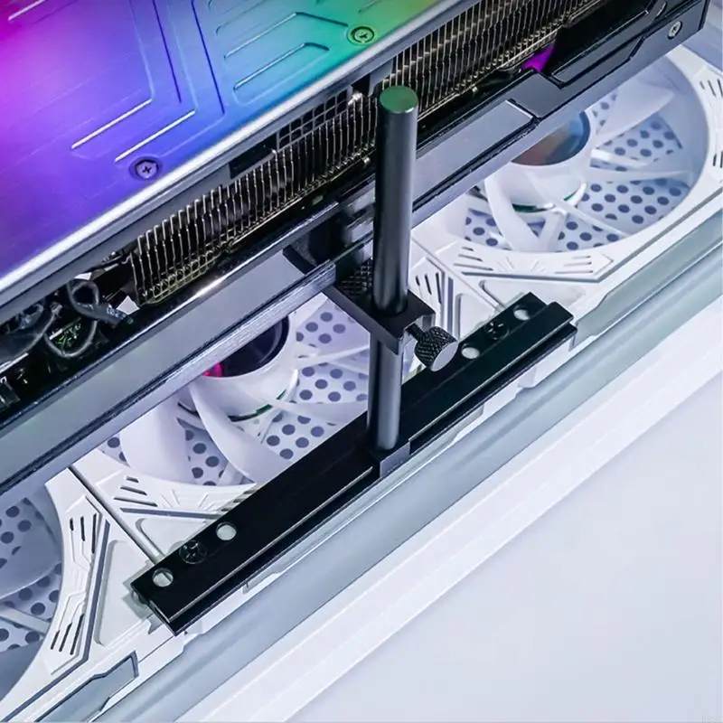 Supporto per GPU in alluminio R53C, supporto per scheda video regolabile a strato singolo per PC