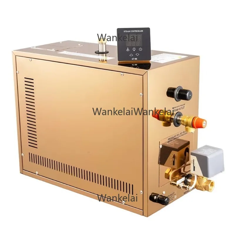 Home Wet Steam Bath Electric Sauna with Computer Control Panel Acrylic Essential Oil Diffuser for Hotel Bathroom Use