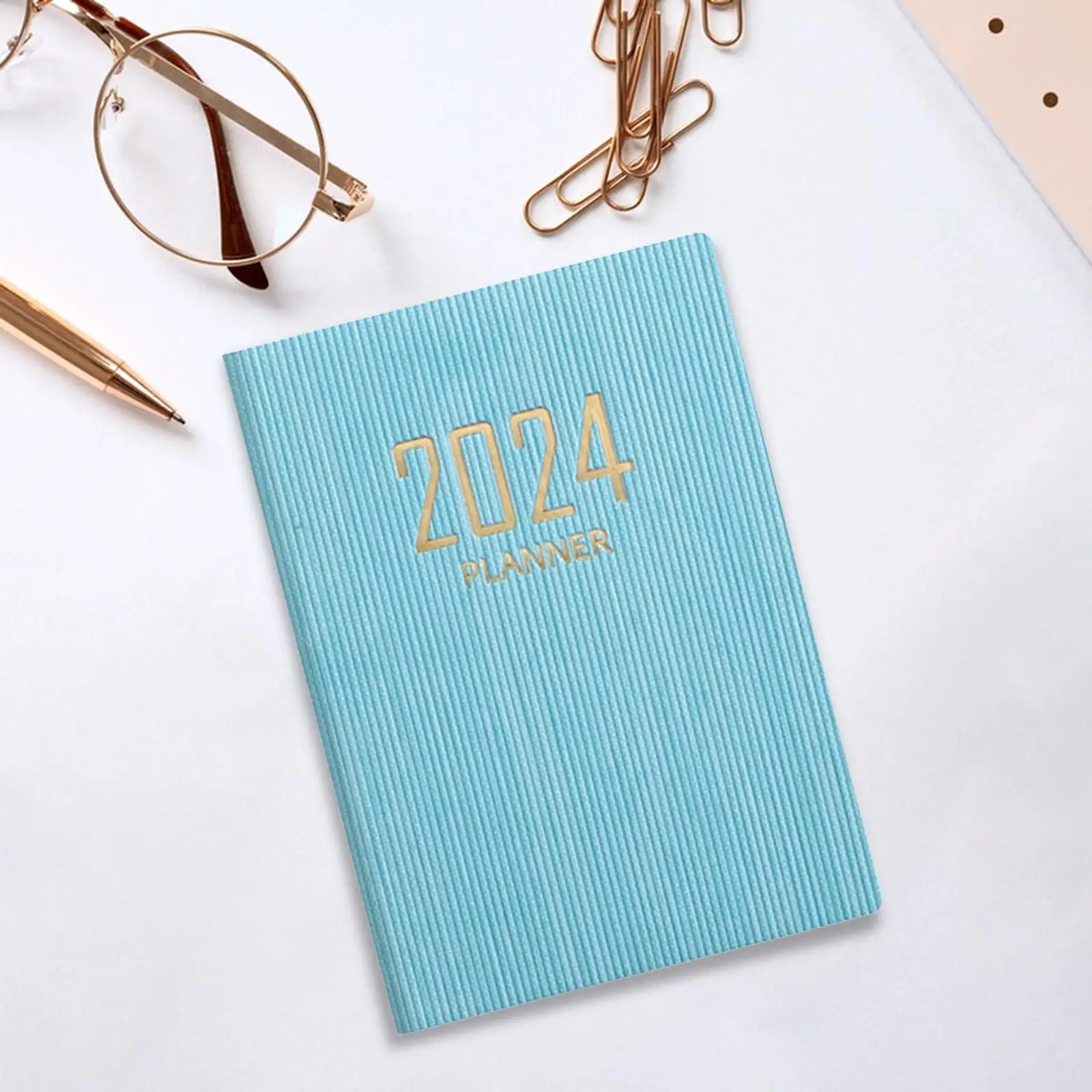 2xSchedule Notebook Daily Planner Undated Monthly Planner Work Organizer Notebook Portable Personal Organizer Learning Notebook