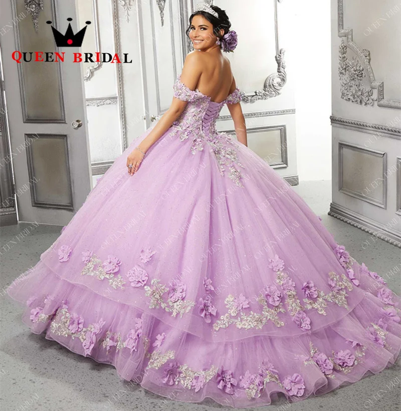 Robe de Quinceanera dos nu en dentelle pailletée, appliques chérie, robe éducative, élégante, Off initié, H89E, 15, 2024