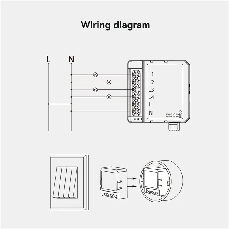 JABS-Tuya – Module de commutation de rideau intelligent Wifi, avec télécommande RF433, pour stores roulants, moteur, fonctionne avec Alexa Home Alice