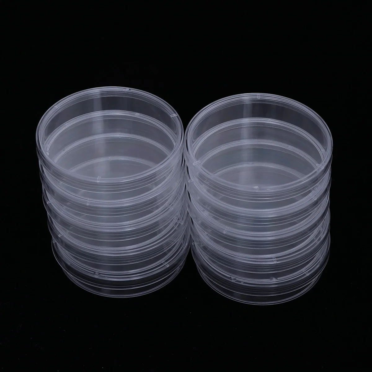 

10pcs 70Mm High Quality Plastic Petri Dishes Lightweight Sterilized Ergonomic Design Culture Dish With Lid For Lab Use