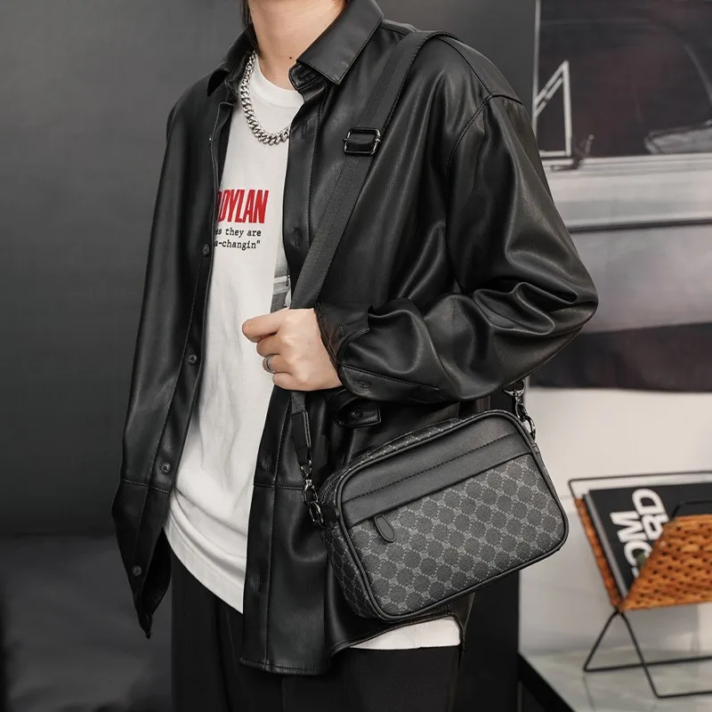 Imagem -03 - Designer Casual Crossbody Bags para Homens Pequenos Bolsas de Ombro Messenger Bolsa Travel Bolsa Bolsa Masculina Sling Bolsa Marca de Moda