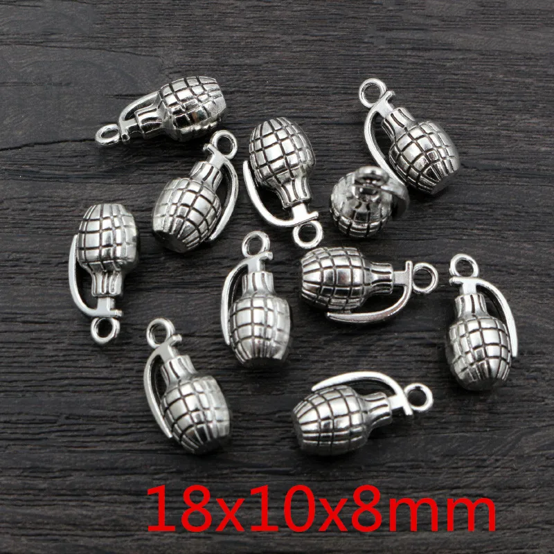 New Fashion Antique Silver Plated Airplane Grenade Helicopter Chrams Metal Alloy Pendant DIY Charms DIY Jewelry Making Findings