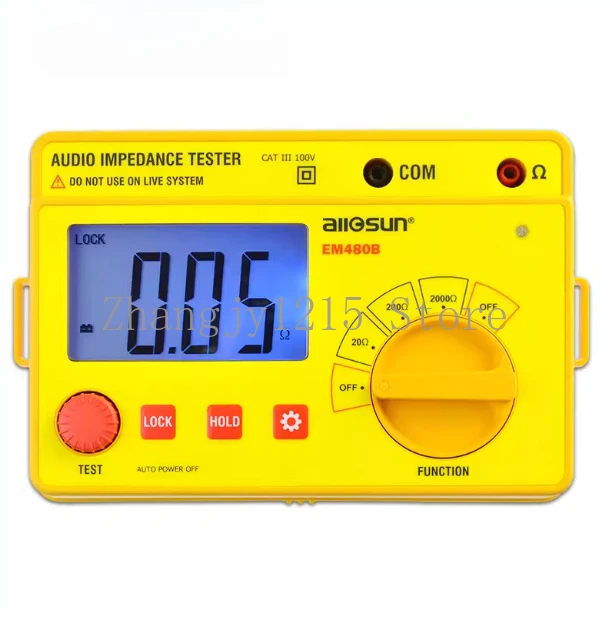 Digital Insulation Resistance Meters Earth Audio Impedance Tester Handheld Megohmmeter Speaker Voice Resistor Ohmmeter LCD Backl