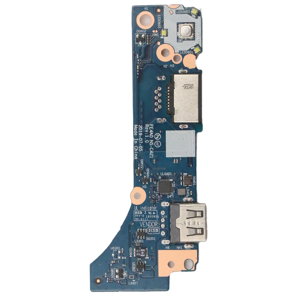 สําหรับ Lenovo Thinkpad E14 USB CARDPOP FRU Sub การ์ด FE4A0 IO Board NS-C421 FRU: 5C50S73034