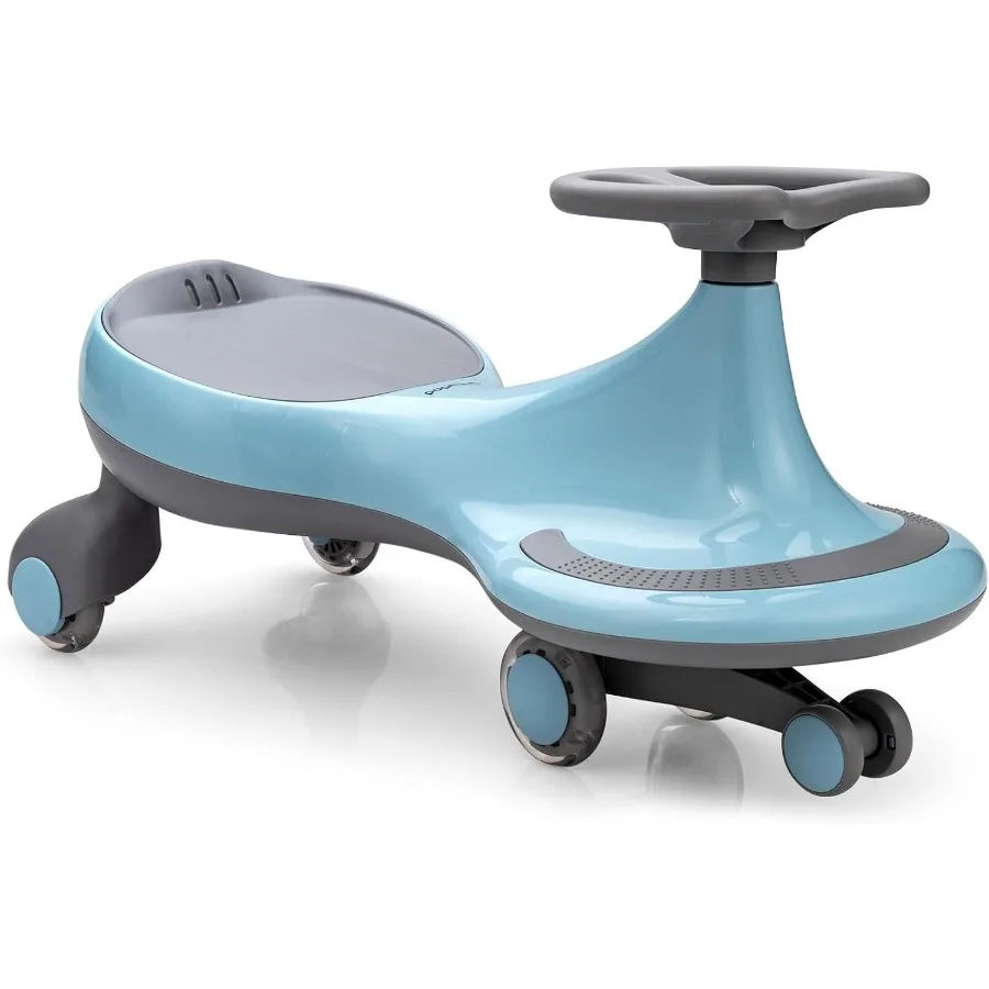 ウィグルカー、ツイストスイングカー、派手なPUホイール付き、バッテリー、ギア、ペダルなし、ウィグルバイク、乗りやすい、屋内外で乗れる