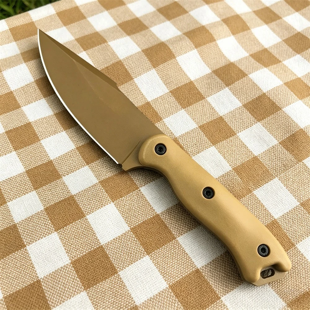 

BK18 Outdoors Fixed Blade Knife D2 Blade Nylon Fiberglass Handle with Sheath Portable Cutting Tools Knives for Camping Hiking
