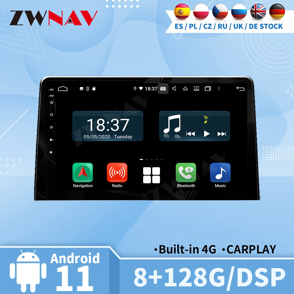 Carplay Radio Bluetooth For Peugeot Bellinger Partner 2019 2020 Automotive Multimedia Central 2 Din Android Auto Screen Stereo