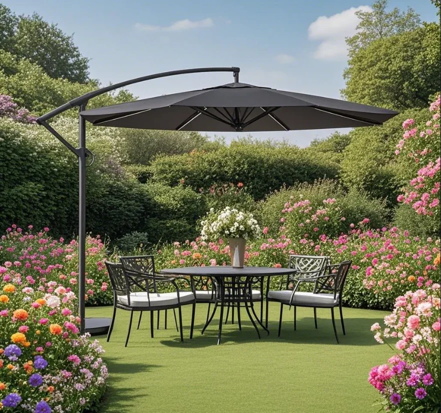 Factory Outlet Outdoor Garden Patio Banana Umbrella Parasol Waterproof Beach Umbrella for Balcony Pool Cafe for Outdoor Settings