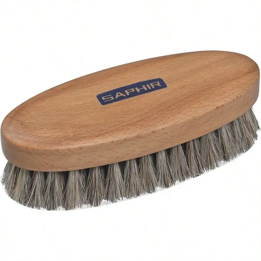 

Oval Horsehair Brush - Shoe Polish Brush For Cleaning Polishing And Buffing Leather Shoes - 5 13.5cm