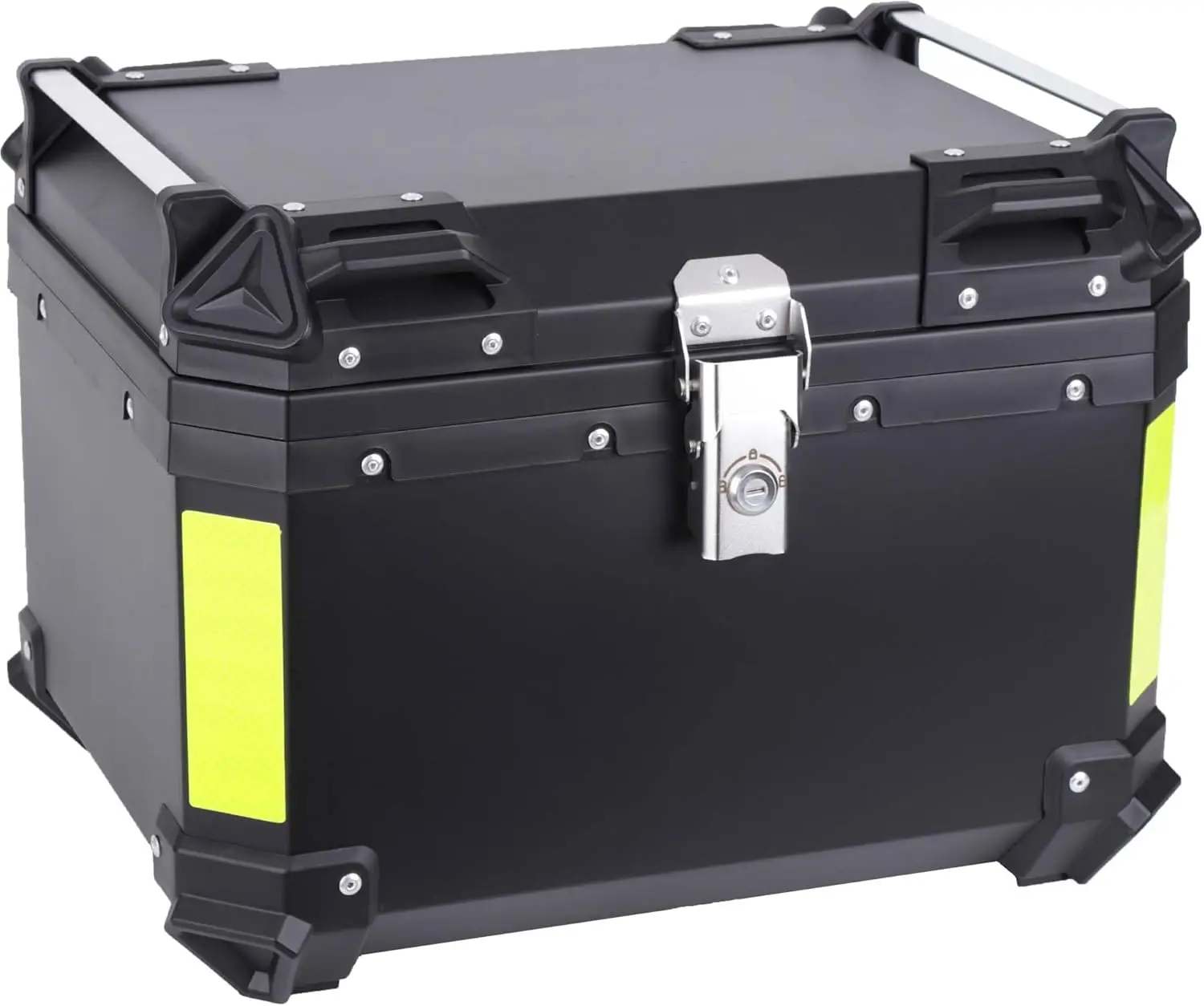 

Верхний чехол для мотоцикла 57L Сумка для багажника с ручкой из алюминиевого сплава с кожаной подкладкой Противоугонная подушка с замком на спине Водонепроницаемая